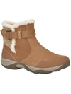 Easy Spirit Elk Womens Suede Cold Weather Shearling Boots In Multi