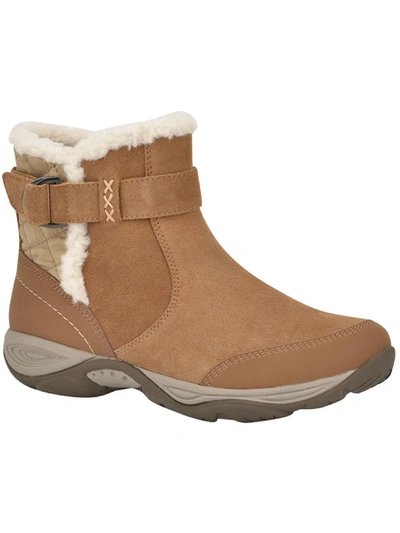 Easy Spirit Elk Womens Suede Cold Weather Shearling Boots In Multi