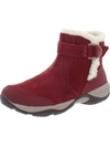 Easy Spirit Elk Womens Suede Cold Weather Shearling Boots In Pink