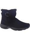 Easy Spirit Elk Womens Suede Cold Weather Shearling Boots In Black