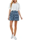 Kingston Grey Juniors Womens Print Skirt Two Piece Dress In White