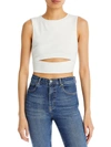 FORE WOMENS CUT-OUT KNIT CROPPED