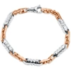 Pompeii3 Men's Figaro Link 14k Gold (36gram) Or Platinum (59gram) 6.5mm Bracelet 8" In Multi