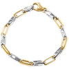 Pompeii3 Men's Link 14k Gold (27gram) Or Platinum (44gram) 6mm Bracelet 8.5" In Multi