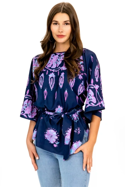 Eva Franco Sivan Top In Blue