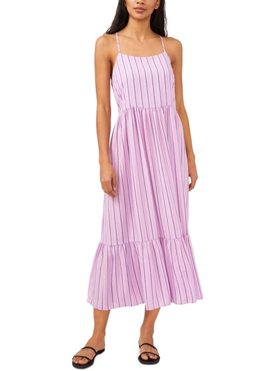 Riley & Rae Womens Ruffled Long Maxi Dress In Purple