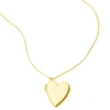 Adornia 14k Plated Heart Locket Necklace In Gold