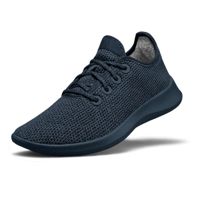 Allbirds Men's Tree Runners In Navy Night Black