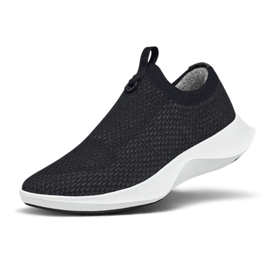 Allbirds Tree Dasher Relay Contrast-sole Woven Low-top Trainers In Black