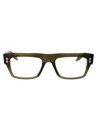 Akoni Columba Wayfarer 镜框眼镜 In Olive