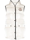 Moncler Hera Hooded Down Gilet In White