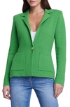 L Agence Lacey Knit Blazer In Bright Green