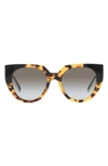 Prada Oversized Acetate Cat-eye Sunglasses In Black Tortoise
