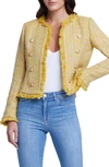 L'agence Tinlee Tweed Blazer In Yellow Multi Tweed