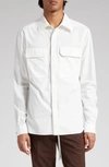 Rick Owens Utility Workshirt With Chest Pockets In Milk