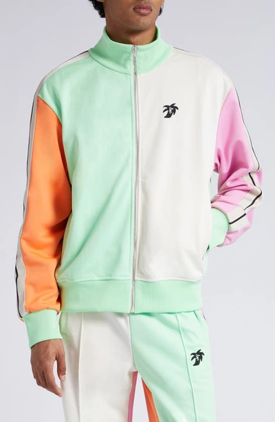 Palm Angels Hunter Colorblock Track Sweatshirt Multicolor In Multicolour