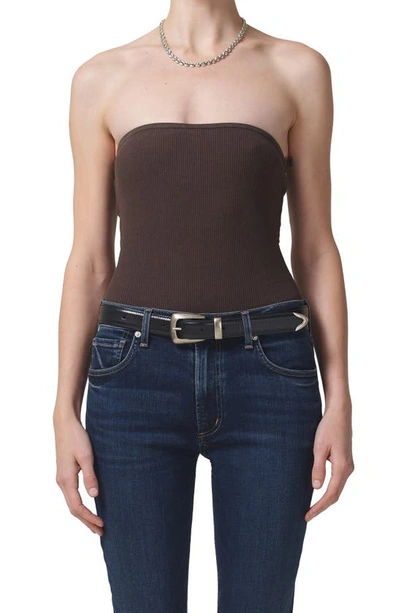 Citizens Of Humanity Sloane Bodysuit In Fig