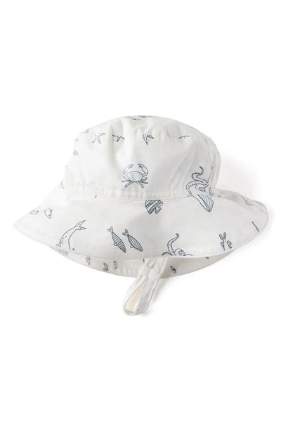 Pehr Babies'  Life Aquatic Organic Cotton Bucket Hat In Blue