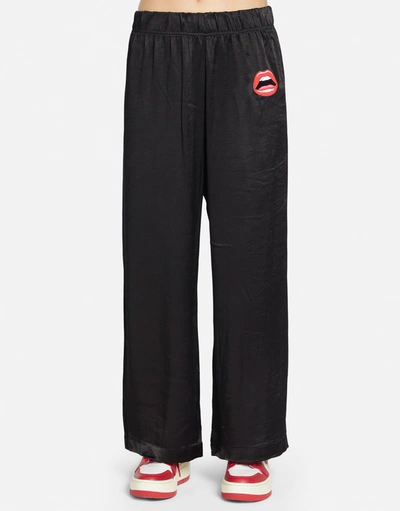 Lauren Moshi Martina Red Open Lip In Black