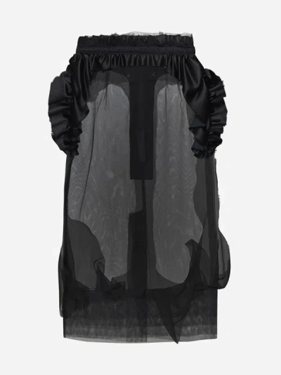 Maison Margiela Midi Skirt In Black