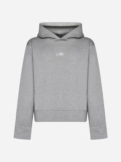 Mm6 Maison Margiela Logo Cotton Hoodie In 853m