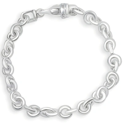 Pompeii3 Men's 14k Gold (45gram) Or Platinum (73gram) 8.5mm Link Bracelet 8.5" In Silver