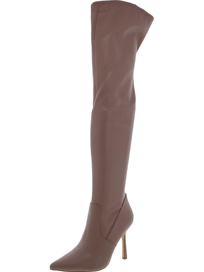 Steve Madden Vanquish Womens Padded Insole Stiletto Over-the-knee Boots In Multi