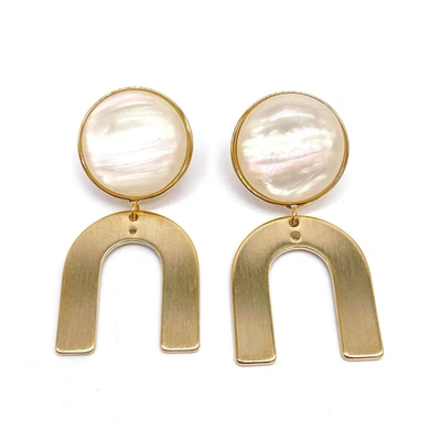 Adornia Gila Gold Vermeil Drop Earrings In Yellow