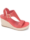 KENNETH COLE REACTION CARD WOMENS OPEN TOE T-STRAP ESPADRILLES