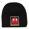 Dsquared2 Pacman Ribbed Knit Beanie In Black