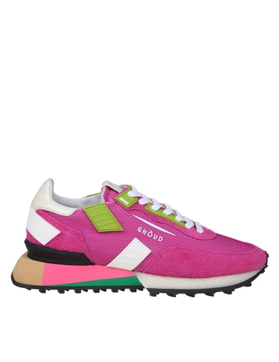 Ghoud Rush Groove Suede Sneakers In Pink