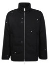 Alyx Black Fleece Down Jacket With Buttons In Black