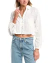 70/21 Broderie Crop Top In White