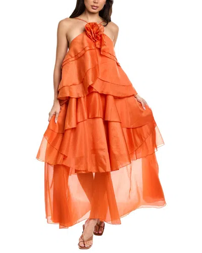 70/21 Maxi Dress In Orange