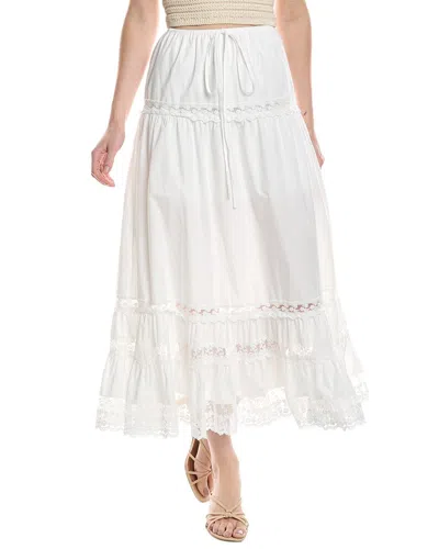 70/21 Midi Skirt In White