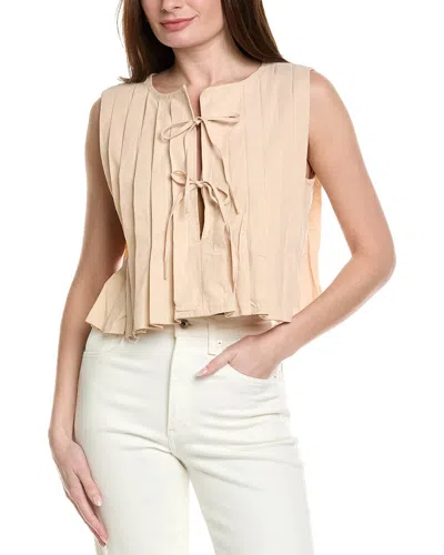 70/21 Pleated Top In Neutral