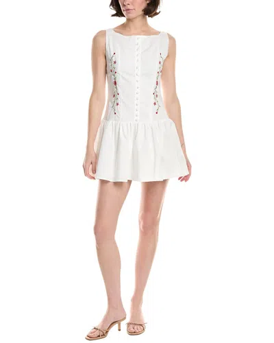 70/21 Sleeveless Dress In White