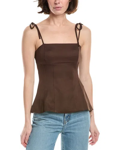 70/21 Sleeveless Top In Brown