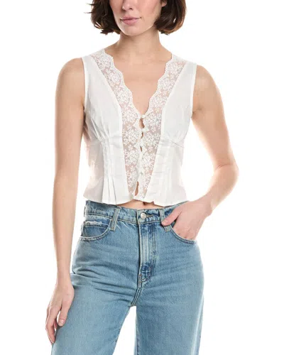 70/21 Sleeveless Top In White