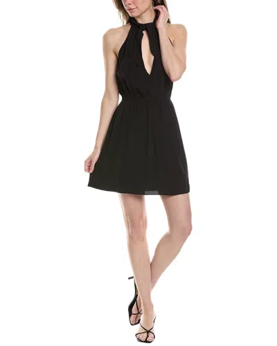 70/21 Tie Halter Mini Dress In Black