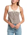 70/21 Tie Neck Top In Multi