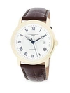 Frederique Constant Stainless Steel & Leather Strap Watch