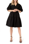 ACCOUCHÉE TIE WAIST A-LINE MATERNITY/NURSING WRAP DRESS