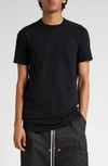 RICK OWENS RICK OWENS LEVEL T LONGLINE COTTON T-SHIRT