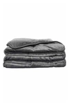 PUR AND CALM ANTIMICROBIAL PLUSH FAUX MINK FUR WEIGHTED BLANKET