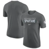 NIKE NIKE GRAY MICHIGAN STATE SPARTANS CAMPUS GAMETIME T-SHIRT