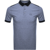 Armani Exchange Two Tone Polo T Shirt Navy In Navy