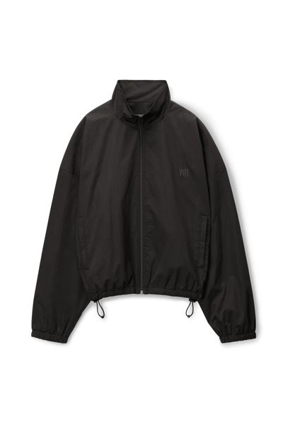 Alexander Wang Coaches Track Jacket In Nylon In Black