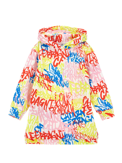Chiara Ferragni Cf Graffiti Hooded Dress In Multicolor