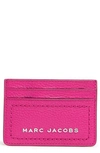 Marc Jacobs Leather Card Case In Cactus Flower
